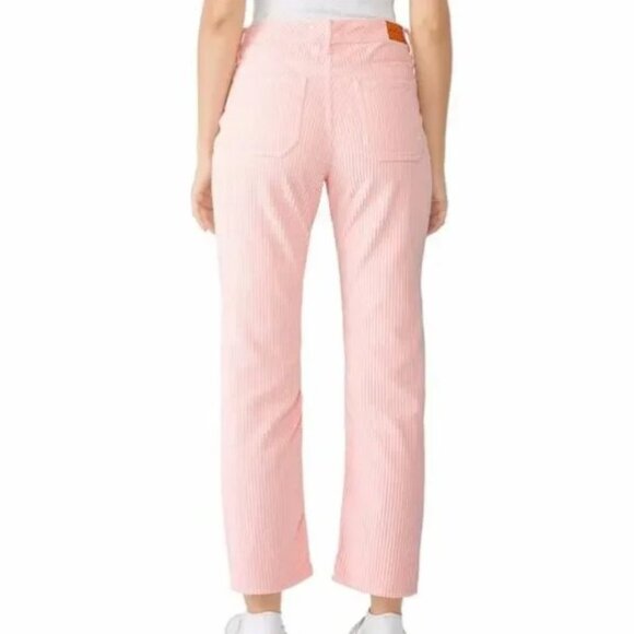M.i.h. Jeans Pink Daily Drop Cord Crop Straight Leg Pant Size 31 - Picture 4 of 11